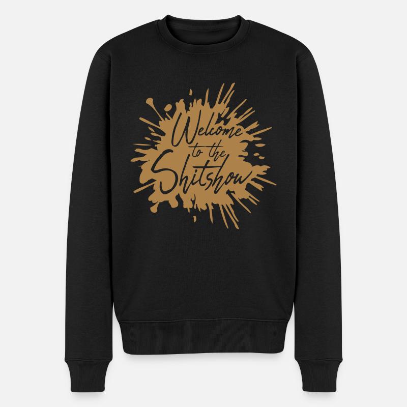 Ekelige Scheiße Shitshow - Männer Premium Bio Pullover - Schwarz