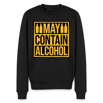 Le drapeau peut contenir de l’alcool - Pull Premium bio Homme - noir - Devant - Nico (187cm)