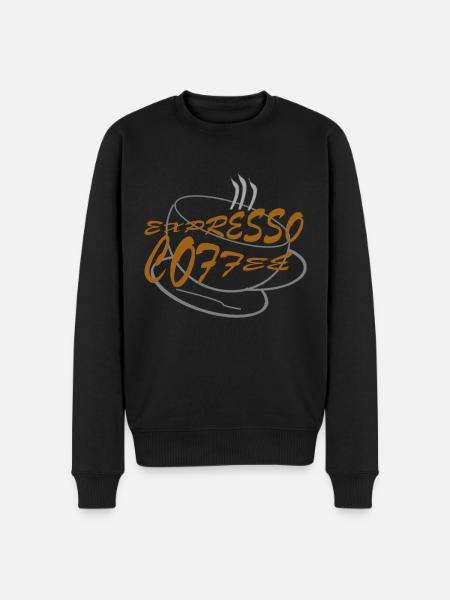 EXPRESSO COFFEE - Pull Premium bio Homme - noir