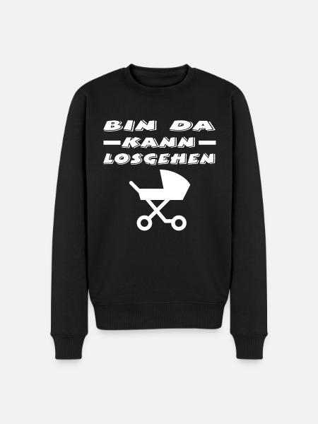 Baby - Männer Premium Bio Pullover - Schwarz