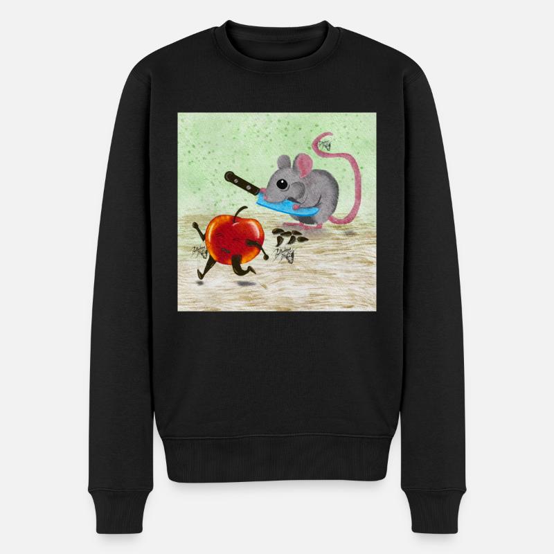 Apple Speed Hunt - Männer Premium Bio Pullover - Schwarz