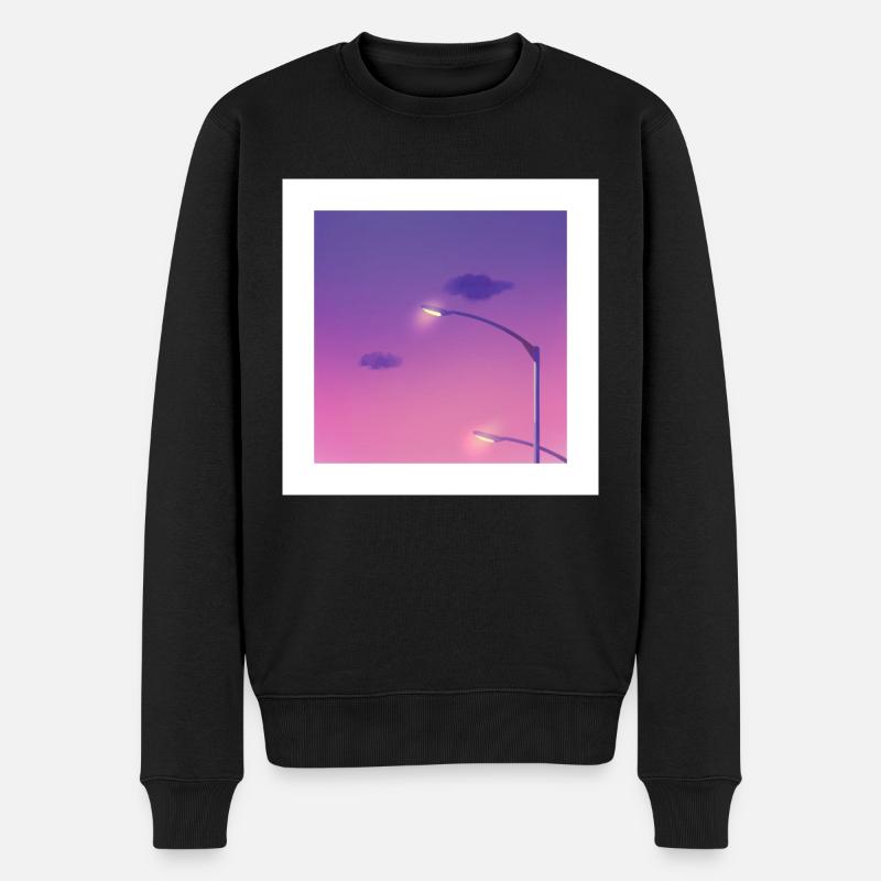 chill light - Pull Premium bio Homme - noir