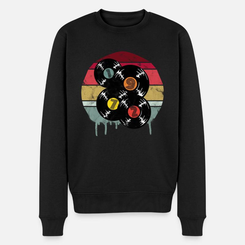 1972 Année de naissance Millésime - Pull Premium bio Homme - noir