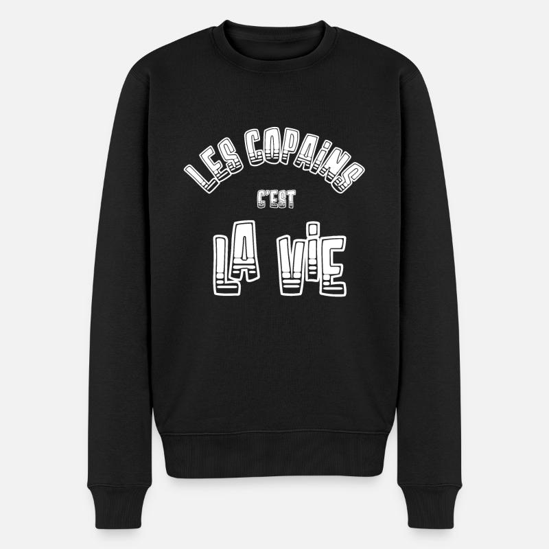 Les Copains c'est la Vie - Pull Premium bio Homme - noir