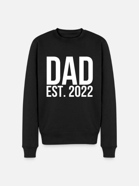 Dad est 2022 - Men's Premium Organic Jumper - black