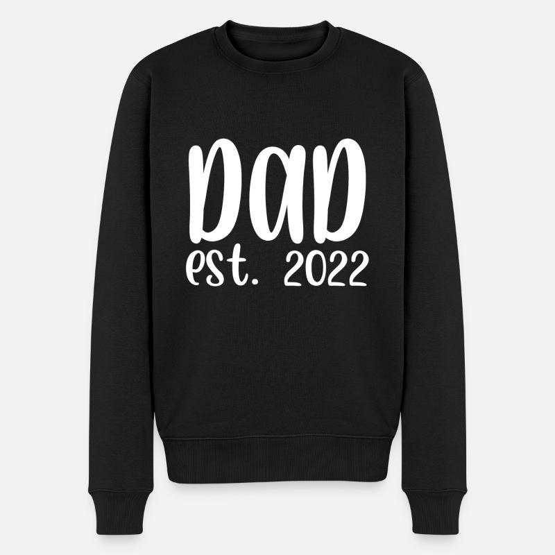 Papa est 2022 - Pull Premium bio Homme - noir