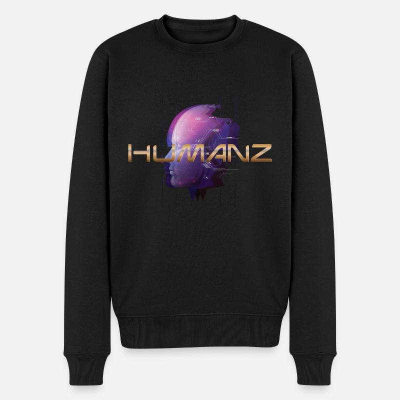 Humanz - Männer Premium Bio Pullover - Schwarz