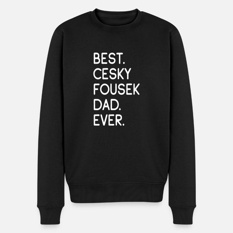 Cesky Fousek Dad - Männer Premium Bio Pullover - Schwarz