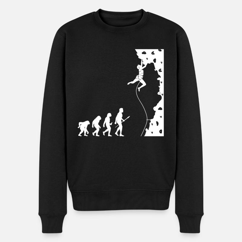 Kletterer Evolution Bouldering Climber - Men's Premium Organic Jumper - black