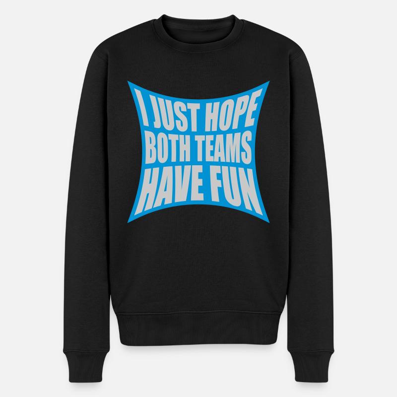Les deux équipes s’amusent - Pull Premium bio Homme - noir