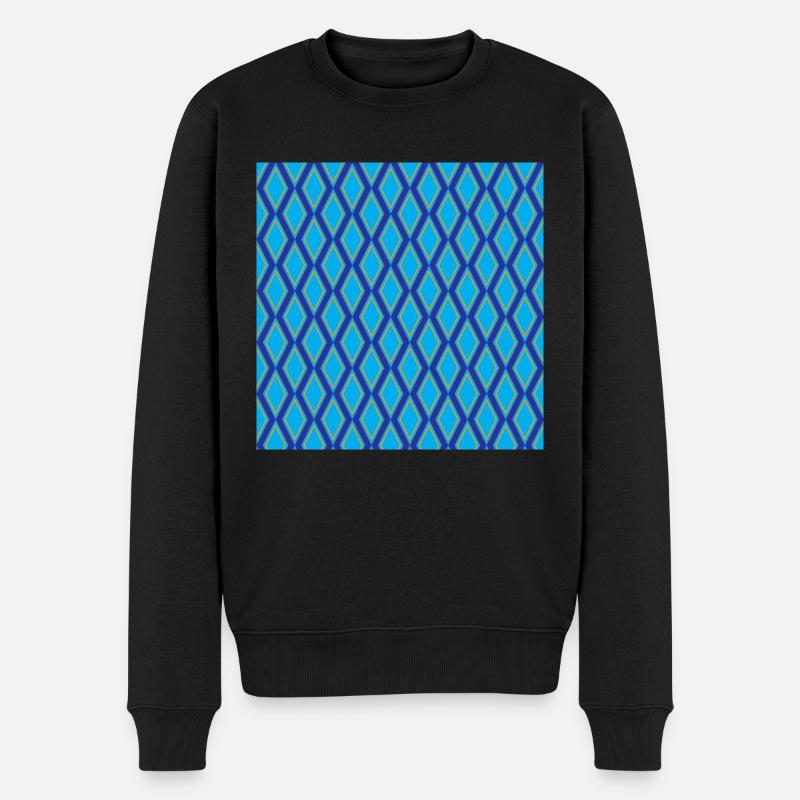 motif de diamant - Pull Premium bio Homme - noir