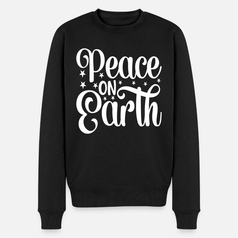 Paix sur Terre - Pull Premium bio Homme - noir