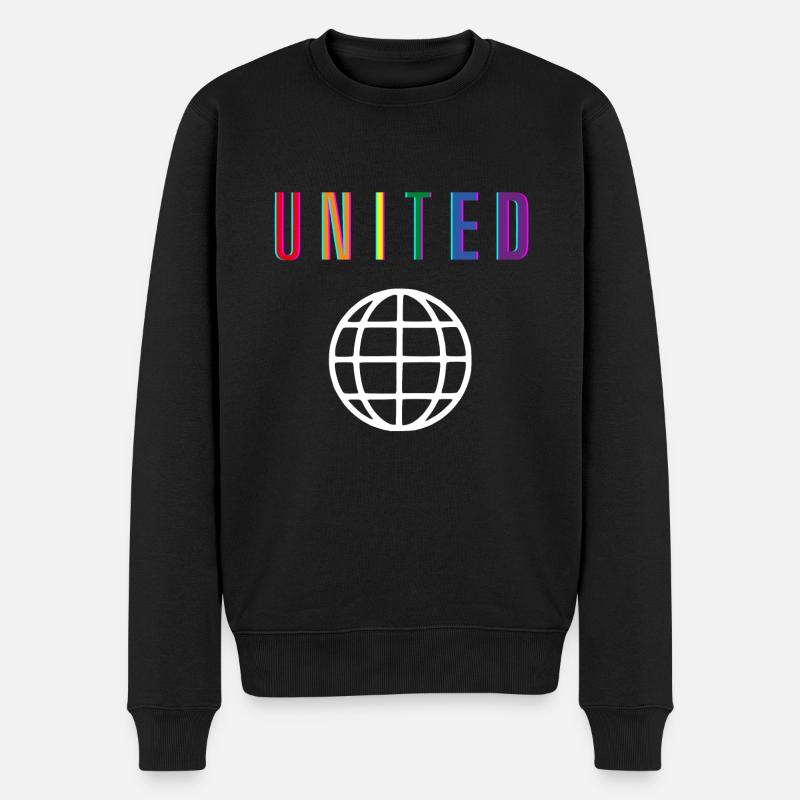United - Retard - Front uniquement - Pull Premium bio Homme - noir