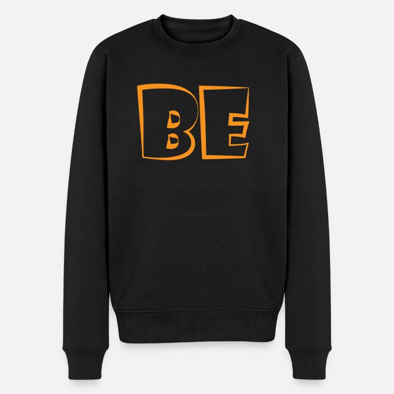 BePositive - Männer Premium Bio Pullover - Schwarz