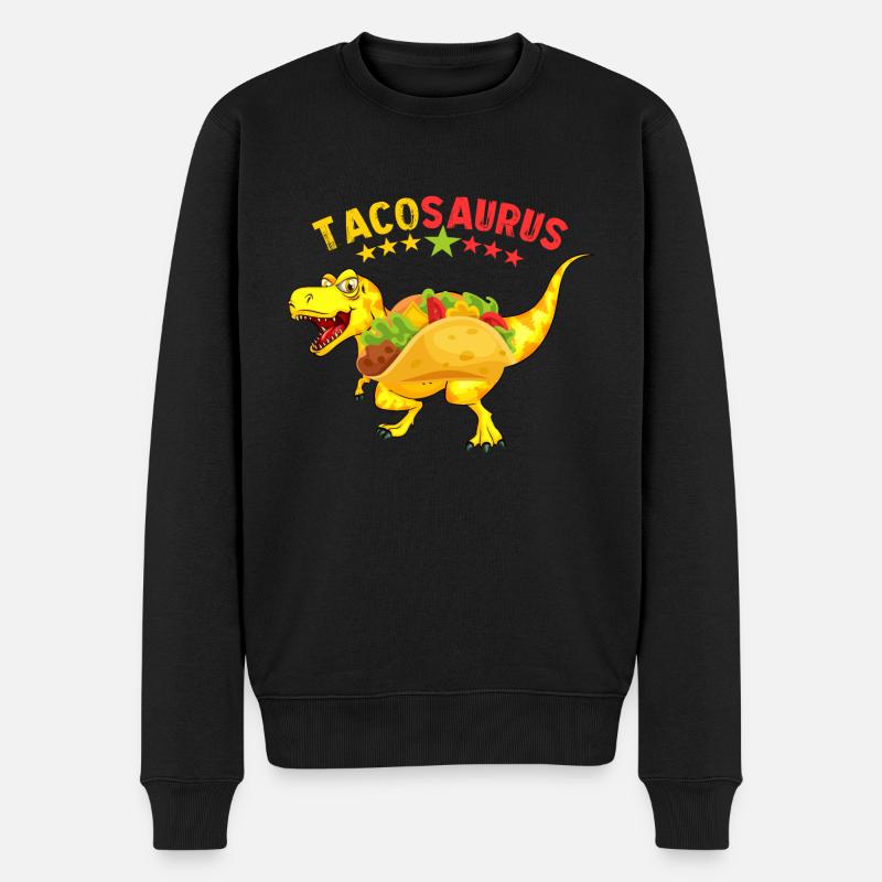 Tacosaurus- Taco Dinosaur - Taco Saurus - Pull Premium bio Homme - noir