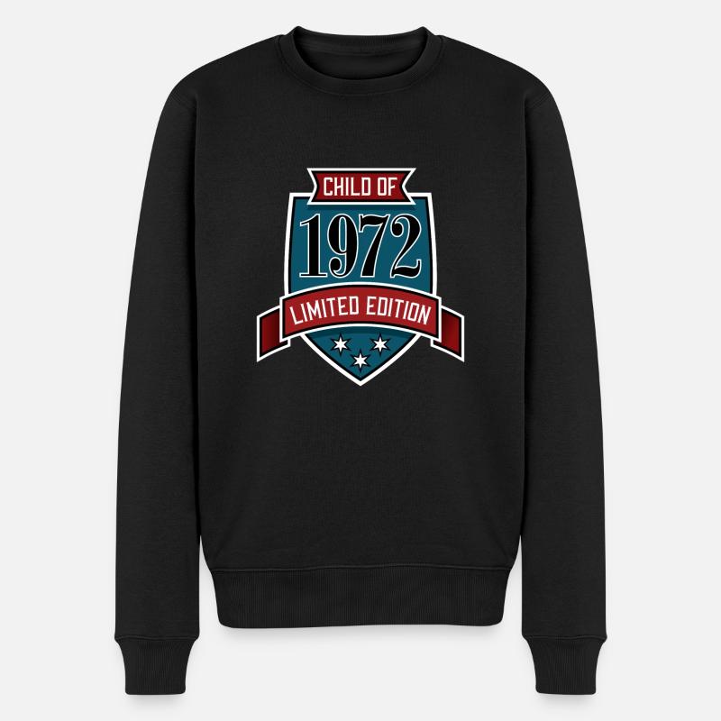 Enfant de 1972 - Pull Premium bio Homme - noir
