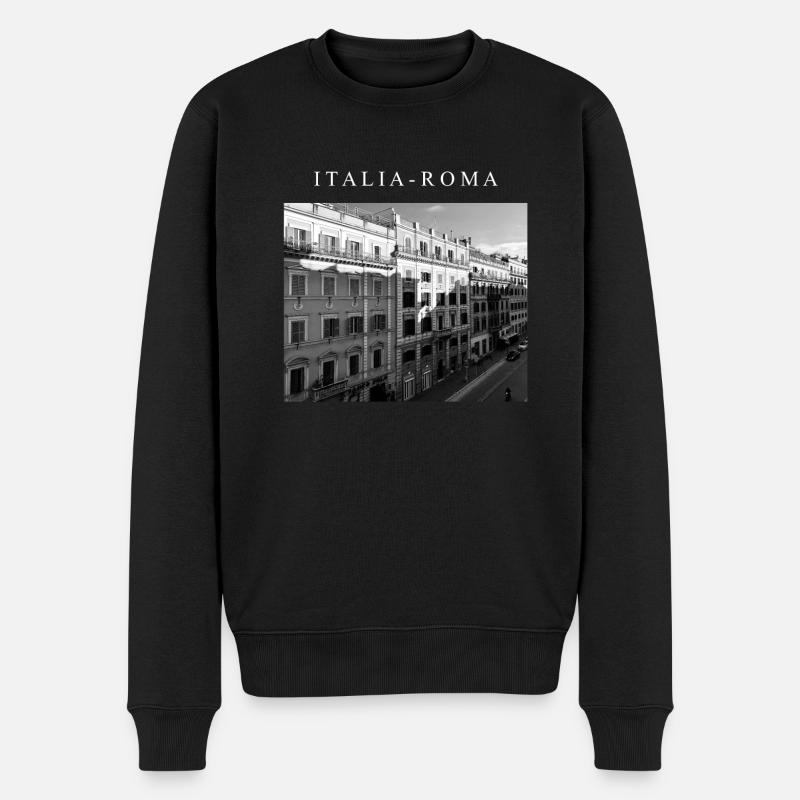 ITALIA - RUE ROMA - Pull Premium bio Homme - noir