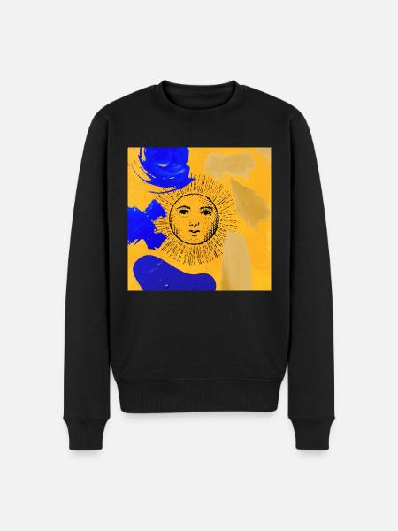 Sun - Männer Premium Bio Pullover - Schwarz