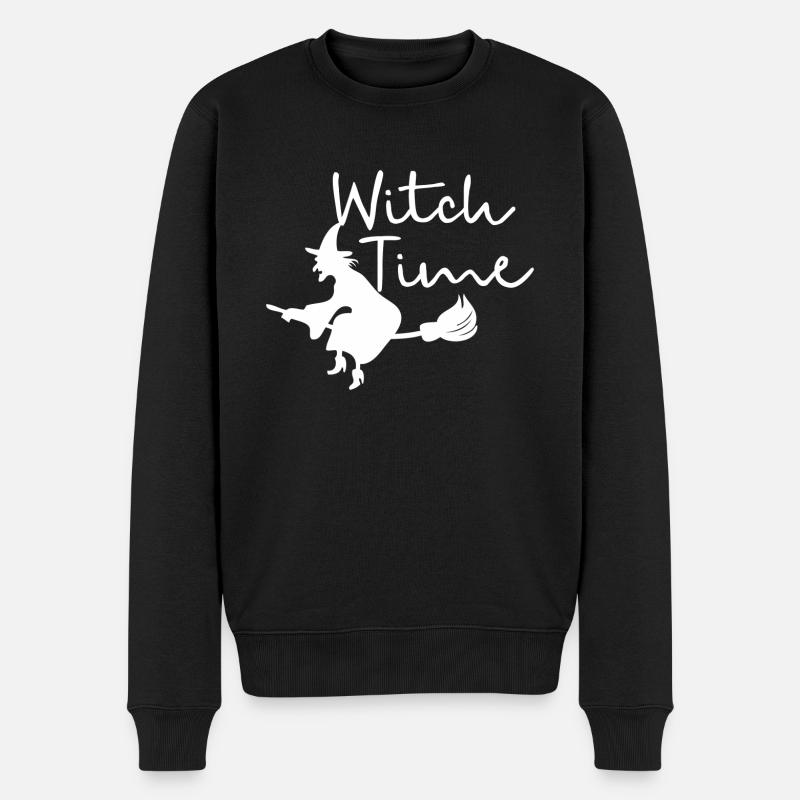Witch - Männer Premium Bio Pullover - Schwarz