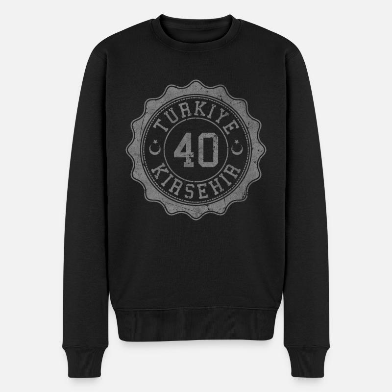 Kırşehir - Männer Premium Bio Pullover - Schwarz