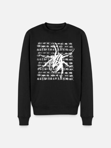 Small white insect - Men's Premium Organic Jumper - black