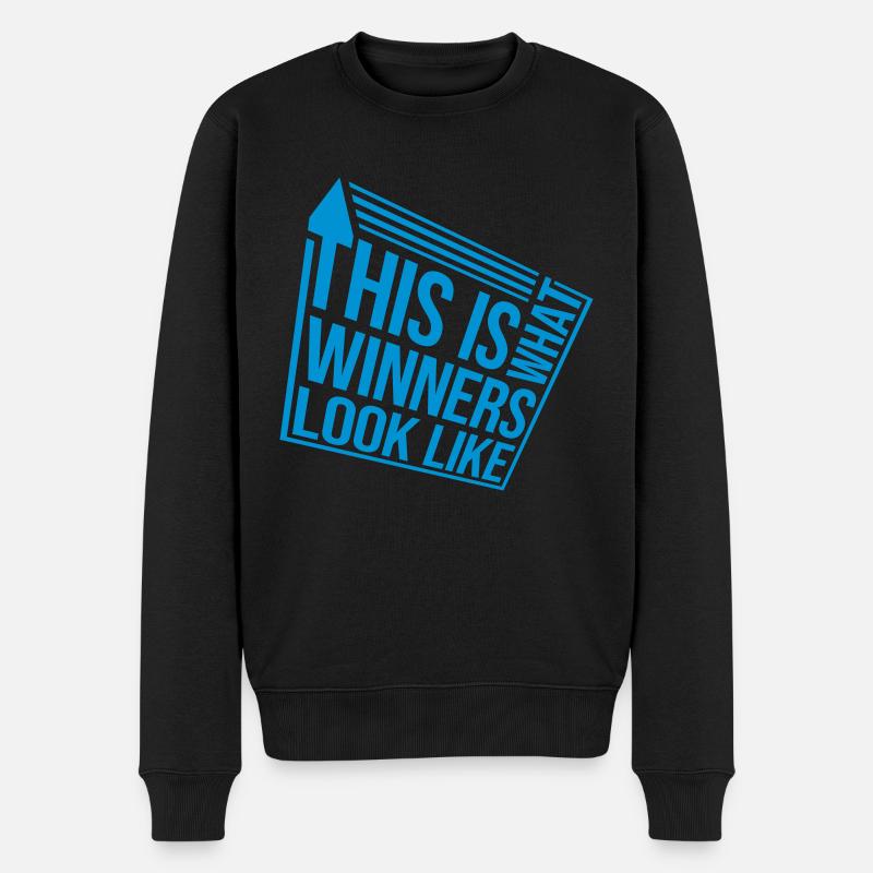 What Winners Look Like - Männer Premium Bio Pullover - Schwarz