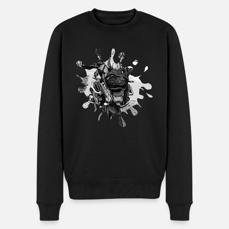 GS Schnauze SW - Männer Premium Bio Pullover - Schwarz