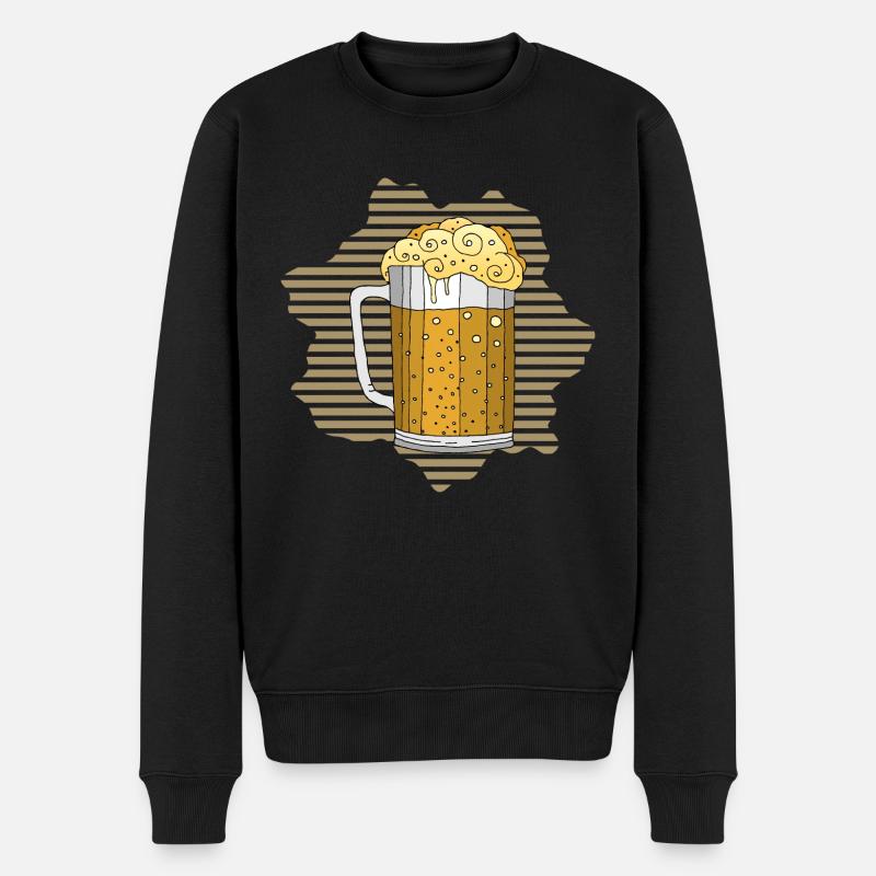 Becher - Männer Premium Bio Pullover - Schwarz