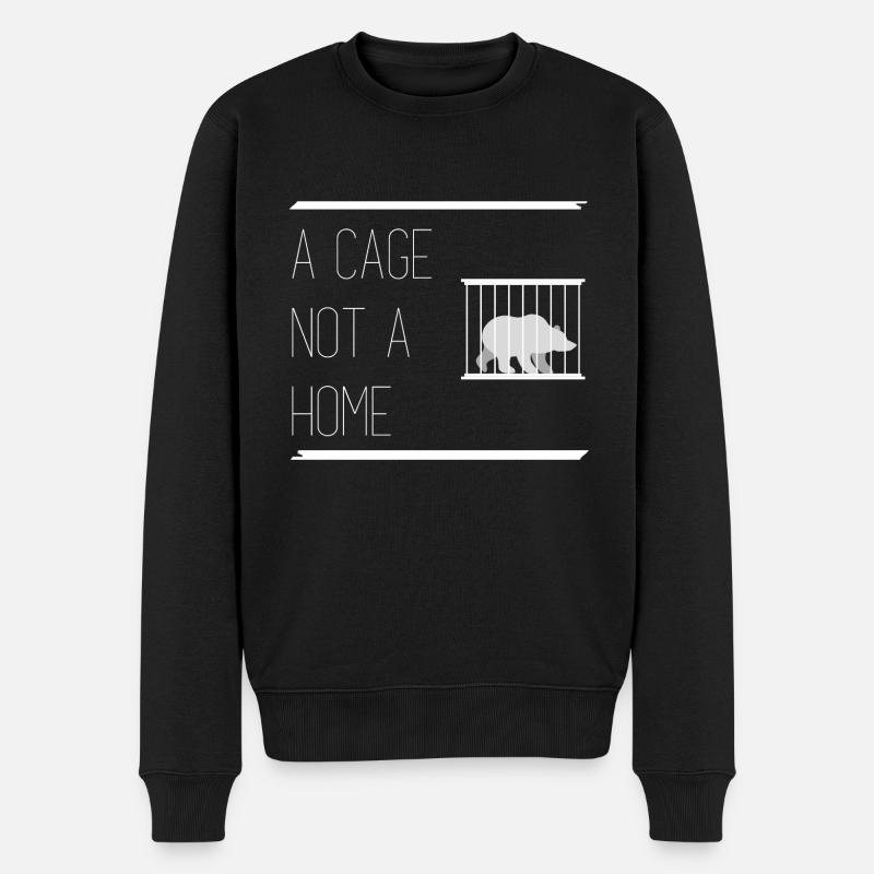 A cage not a home - Männer Premium Bio Pullover - Schwarz