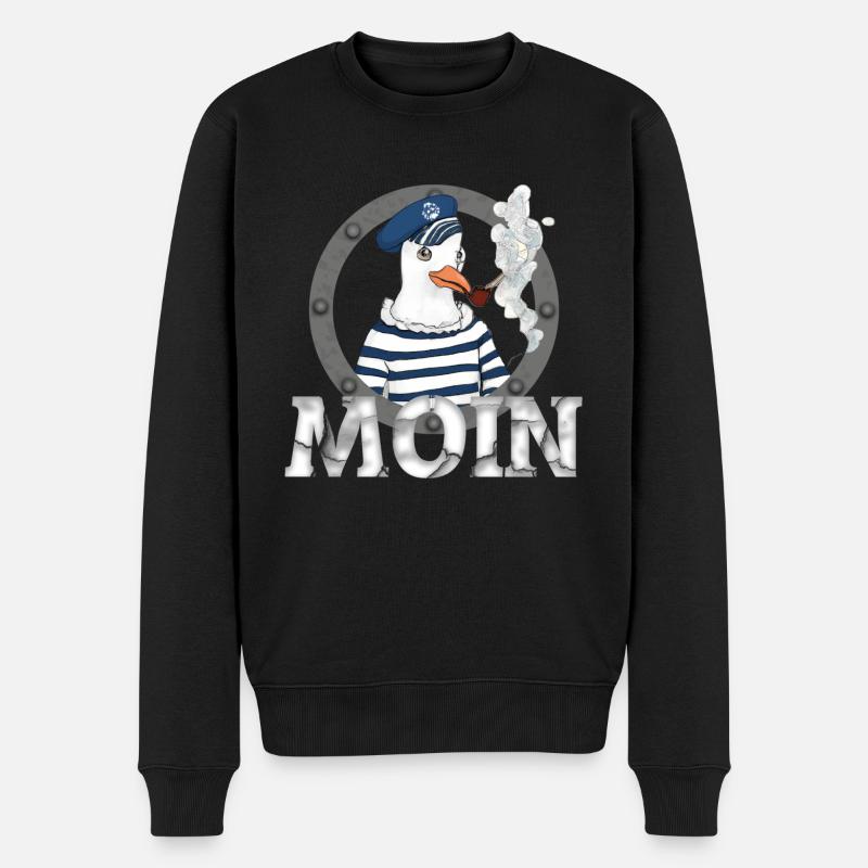 Moin Seagull T-Shirt - Pull Premium bio Homme - noir
