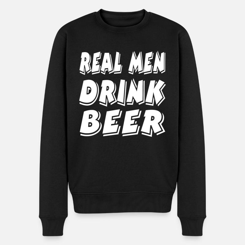 Bière - Pull Premium bio Homme - noir