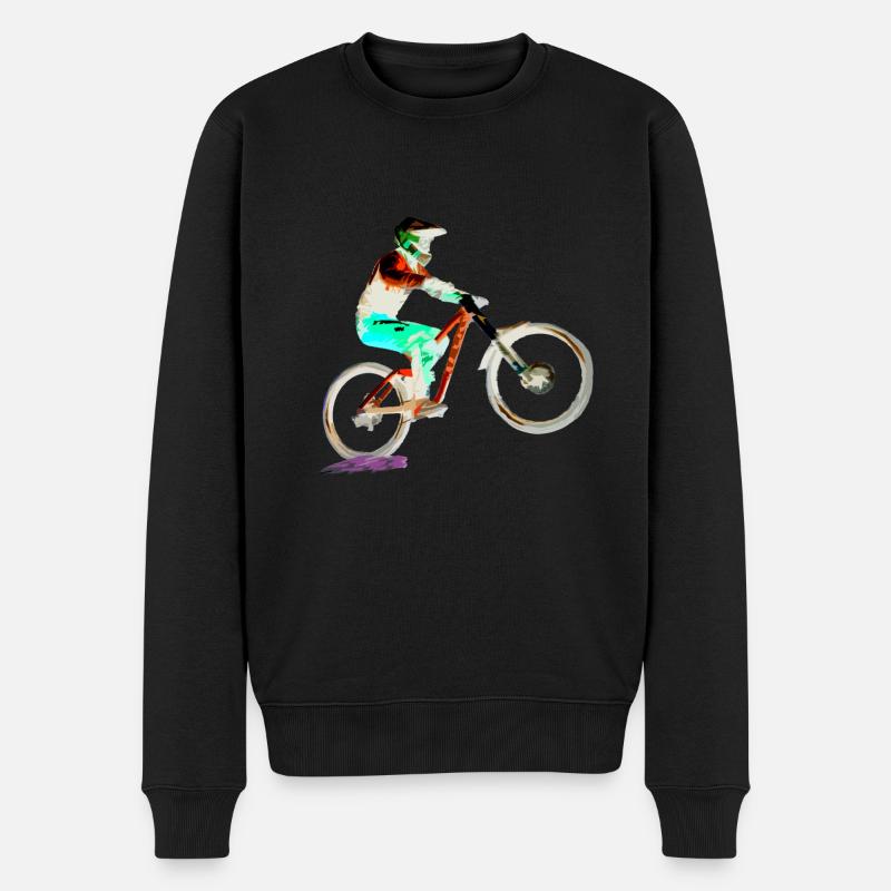vtt mtb downhill - Pull Premium bio Homme - noir