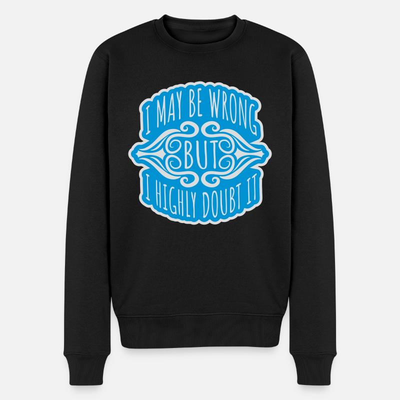 Je peux me tromper - Pull Premium bio Homme - noir