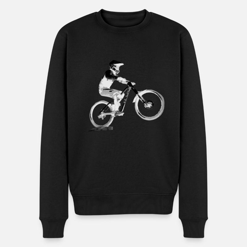 mtb downhill - Pull Premium bio Homme - noir