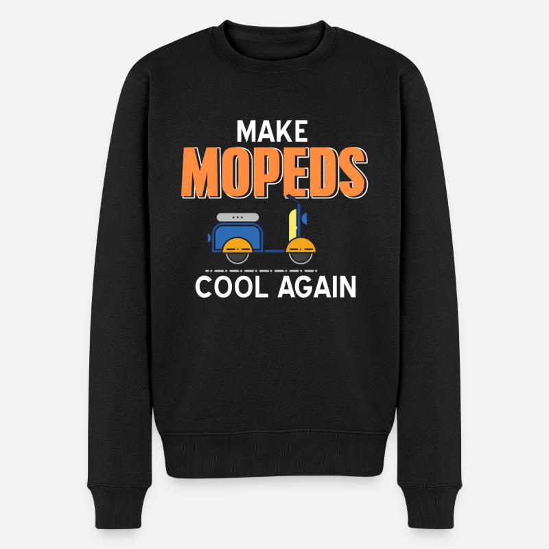 Gör mopeder coola igen rolig retro-T-shirt - Ekologisk premiumtröja herr - svart