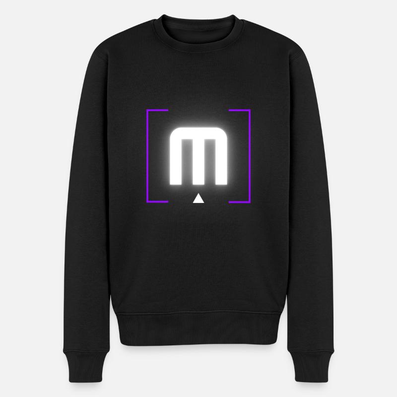 Lettre « M » - Pull Premium bio Homme - noir