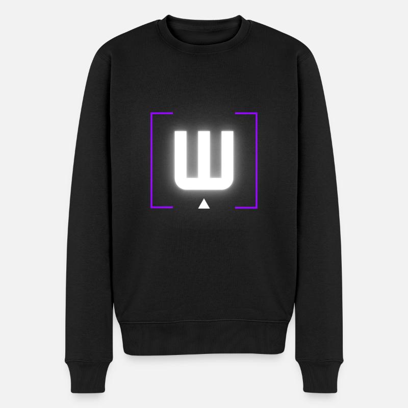 Lettre « W » - Pull Premium bio Homme - noir