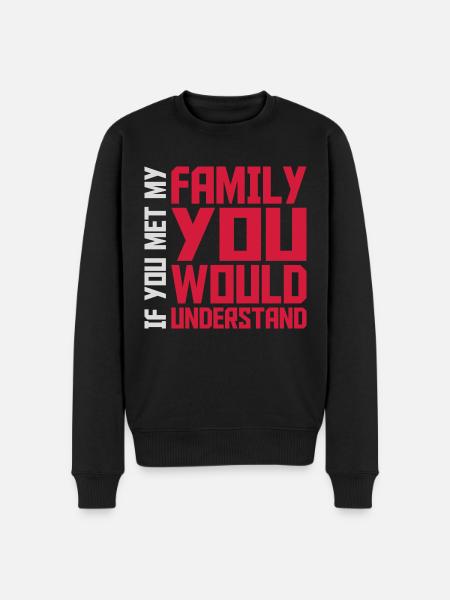 you would understand quote - Men's Premium Organic Jumper - black