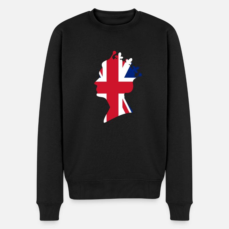 Elizabeth II - Pull Premium bio Homme - noir