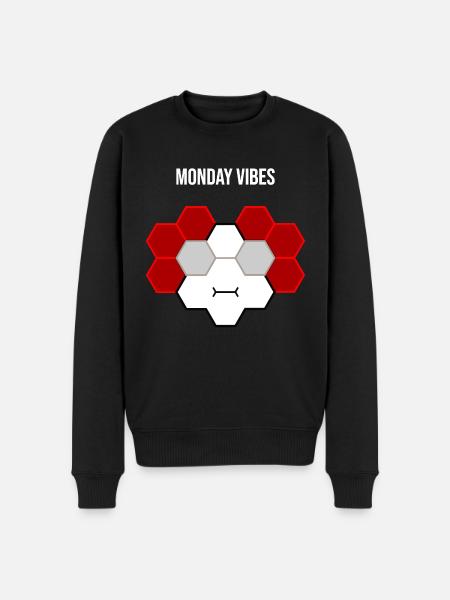 Monday vibes... it's Monday again - Men's Premium Organic Jumper - black