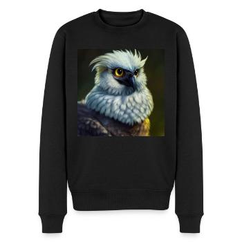 Griffon Oiseau Aigle Majestueux - Pull Premium bio Homme - noir - Devant - Nico (187cm)