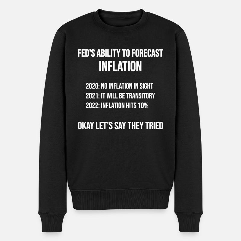 The Federal Reserve's inflation skills - Männer Premium Bio Pullover - Schwarz