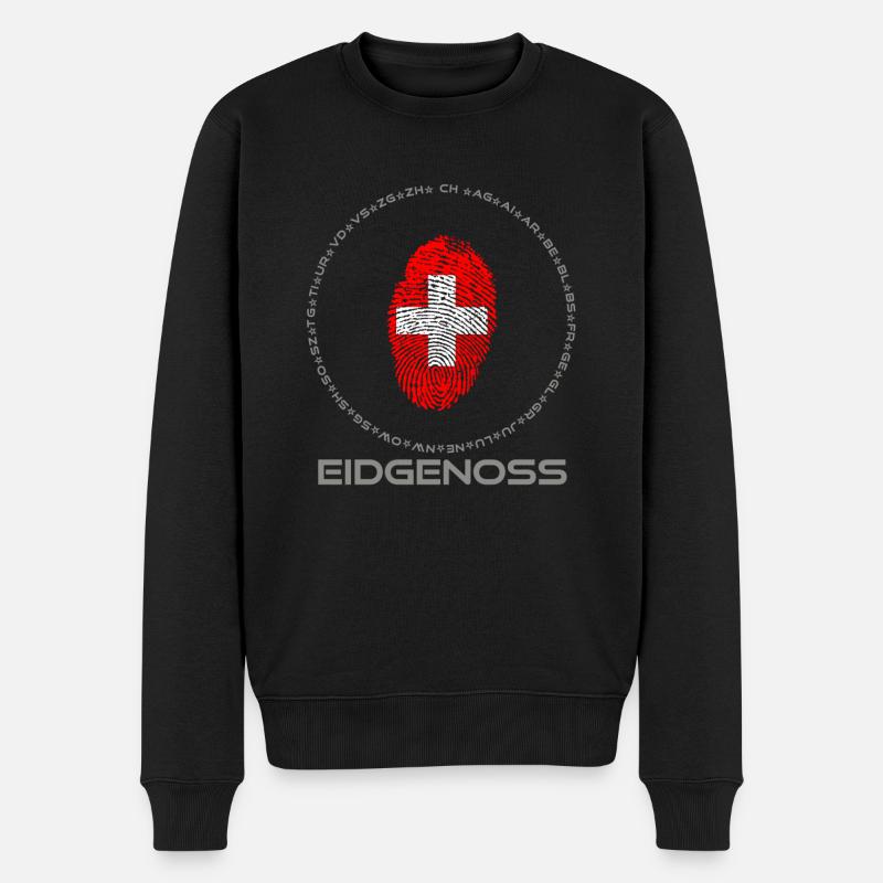 blockedTitle - Männer Premium Bio Pullover - Schwarz
