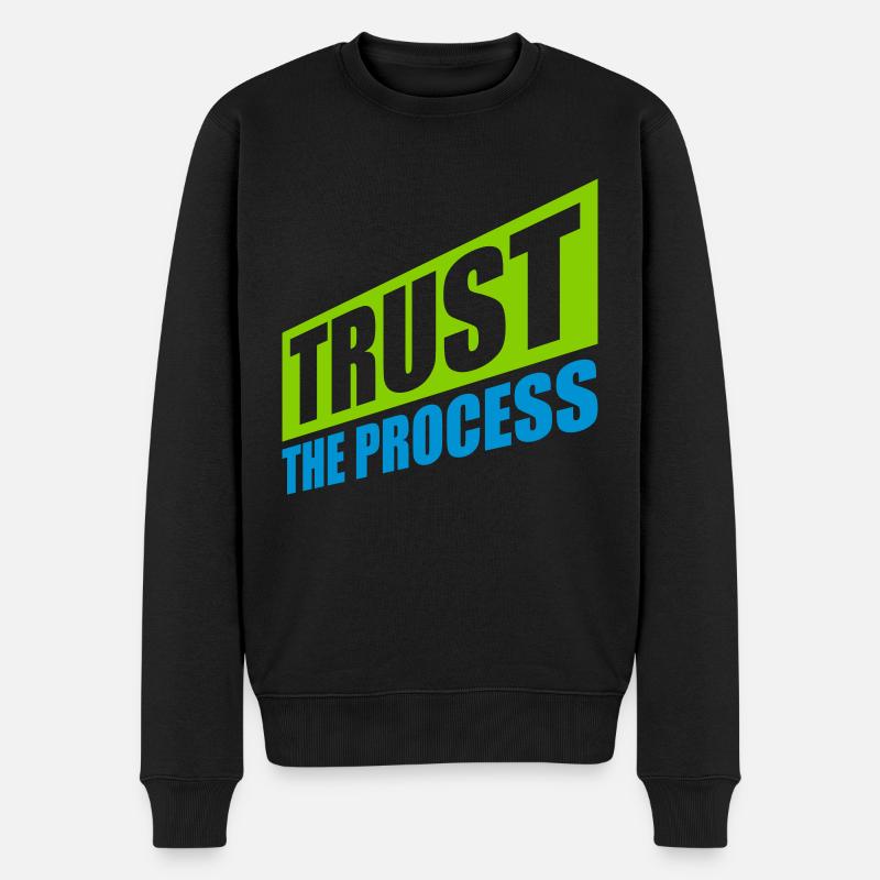 faire confiance au processus Devis - Pull Premium bio Homme - noir