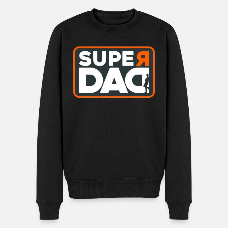 SUPER DAD - Pull Premium bio Homme - noir