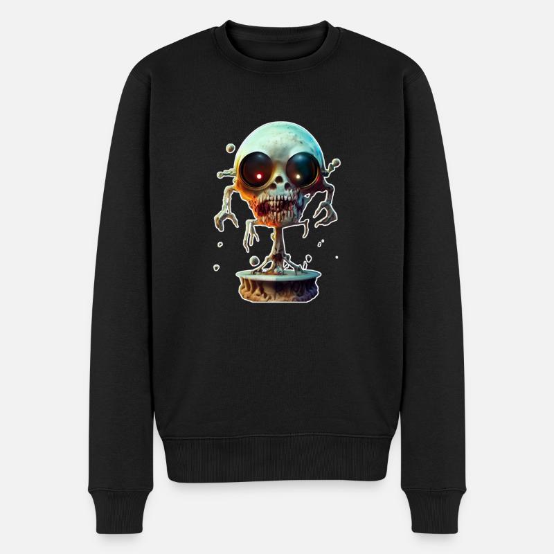 Zombie effrayant - Pull Premium bio Homme - noir
