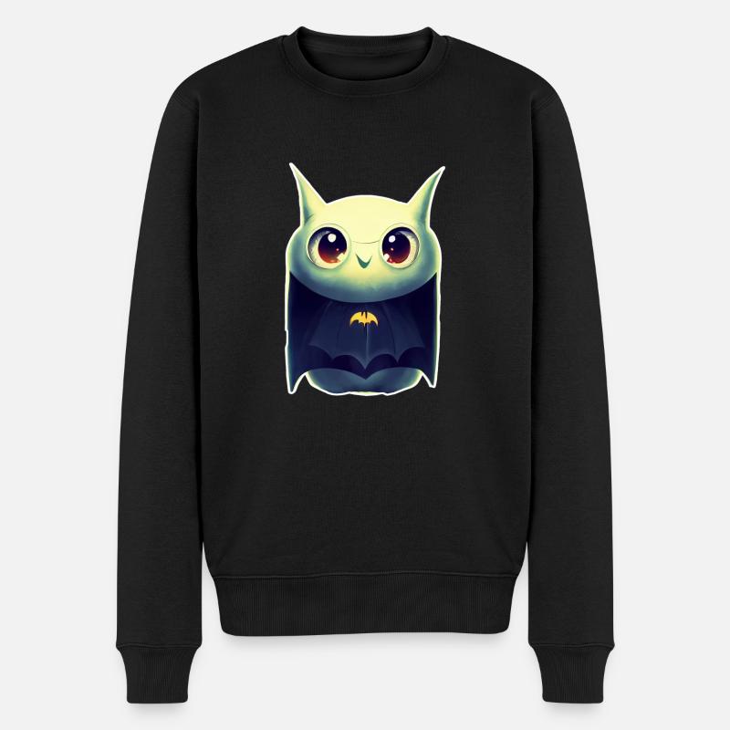 chauve-souris douce - Pull Premium bio Homme - noir