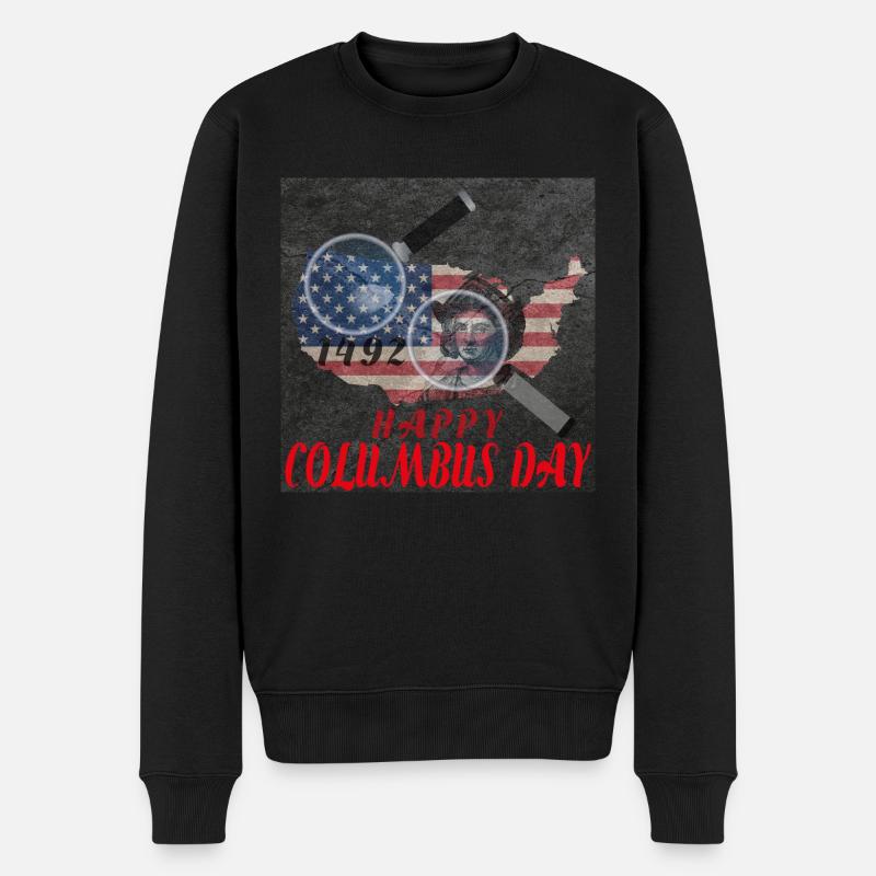 Jour de Christophe Colomb - Pull Premium bio Homme - noir