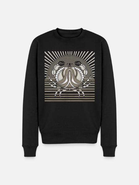 Crab - Men's Premium Organic Jumper - black