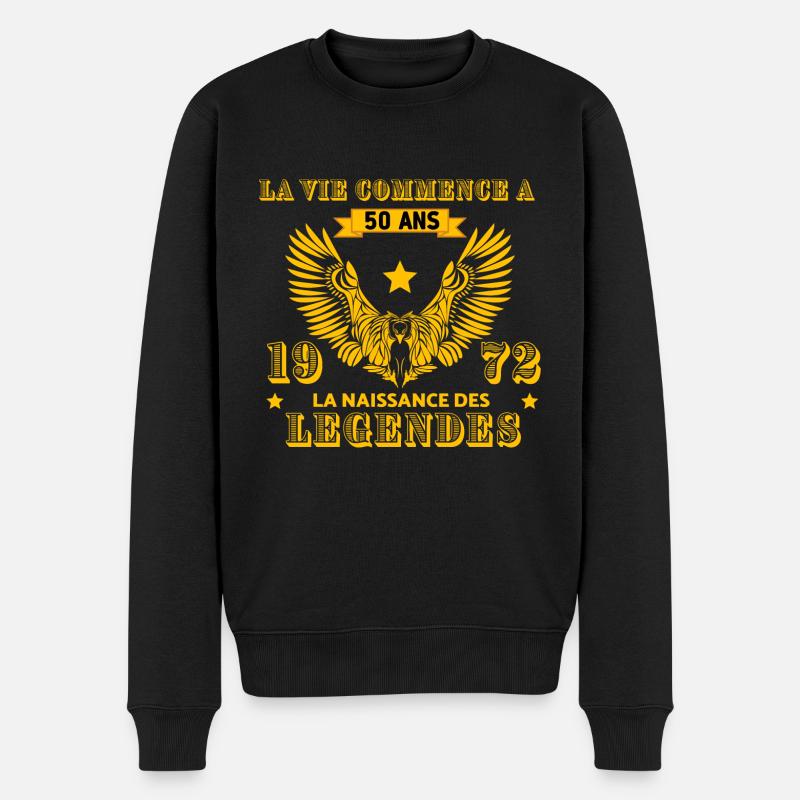 T-shirt la légende - Pull Premium bio Homme - noir
